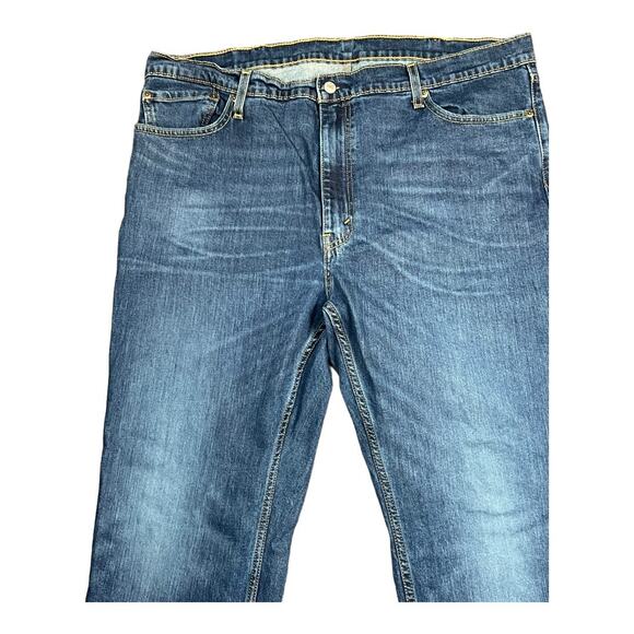 Men’s Levi’s 42x30 Straight Classic Blue Jeans Denim Utility Pants - Picture 3 of 6